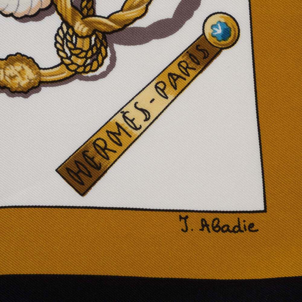 HERMES Black Silk Scarf - Picture 10 of 16